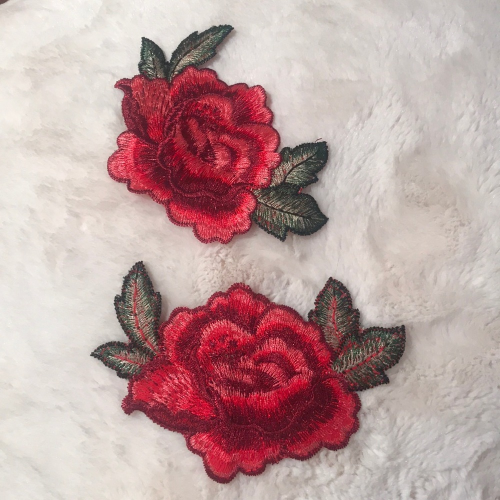 Rose patches bundle of 4